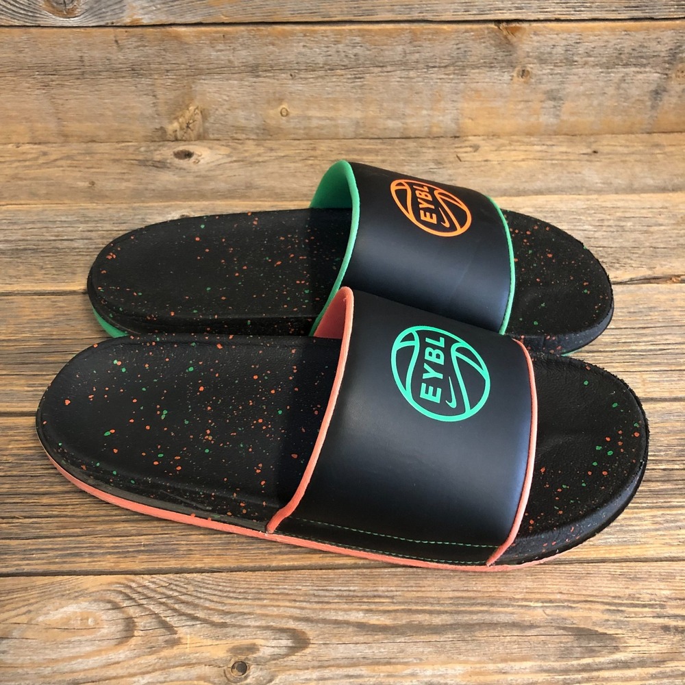 Nike Offcourt EYBL Slide 'What The?' Black Slipper Sandal, Size 10 DN3542-001 - Picture 2 of 7
